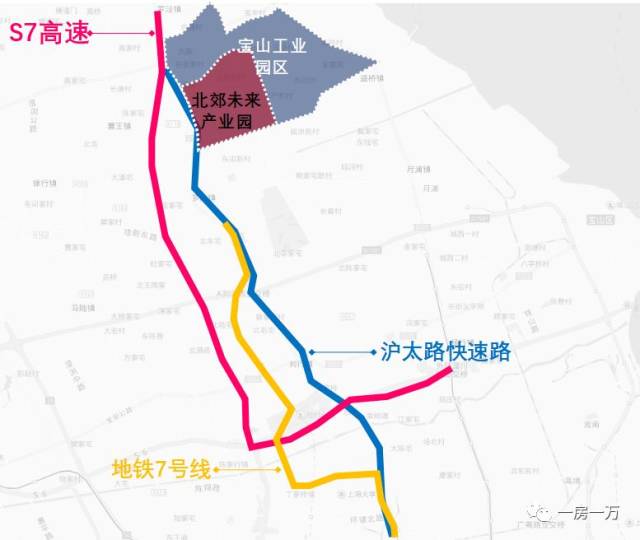 沪太路快速化/s7公路规划示意图