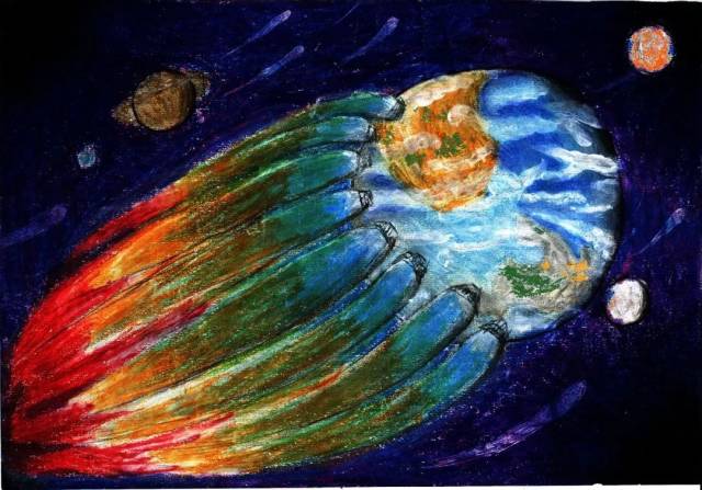 我的太空梦——湘一阳明学校太空画创作活动