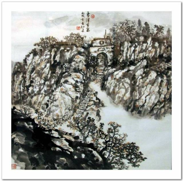 淡墨轻岚 -- 中国画家吕魁渠山水画作品赏析