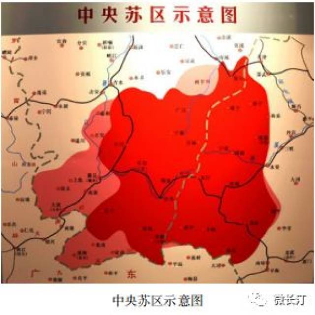 中央苏区红色交通线路图