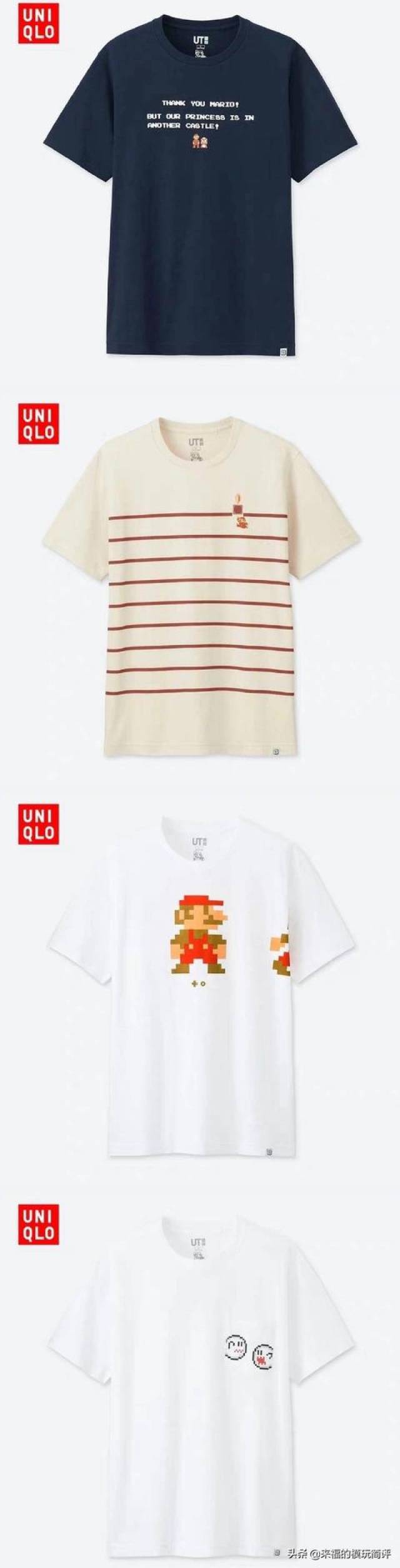 优衣库 uniqlo ut x 任天堂马里奥 联名t恤