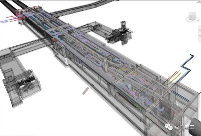 地铁站bim模型图 1.