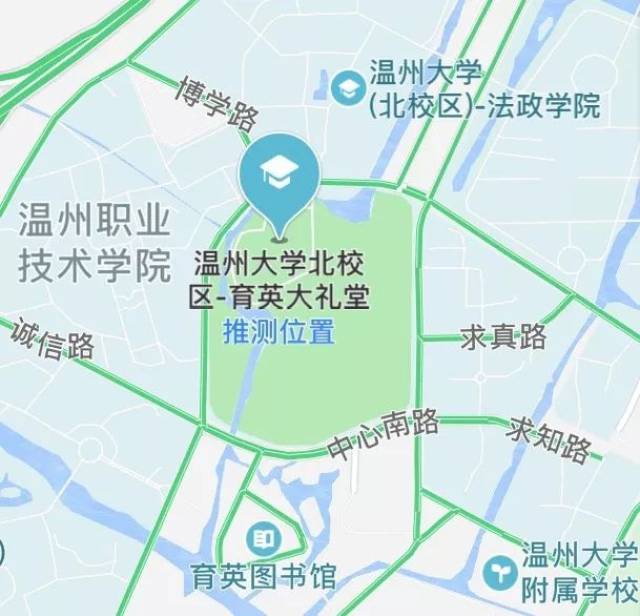 (百度地图搜索即可导航) cda决赛/表演赛地址: 温州大学北校区育英大