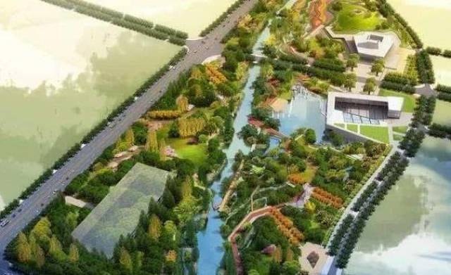 海城公园效果图 该规划的亮点在于,不仅围绕交通大发展所打开了城市