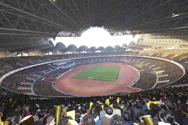 冷知识8: 朝鲜的首都平壤拥有世界上最大的体育场"五一体育场",这里最