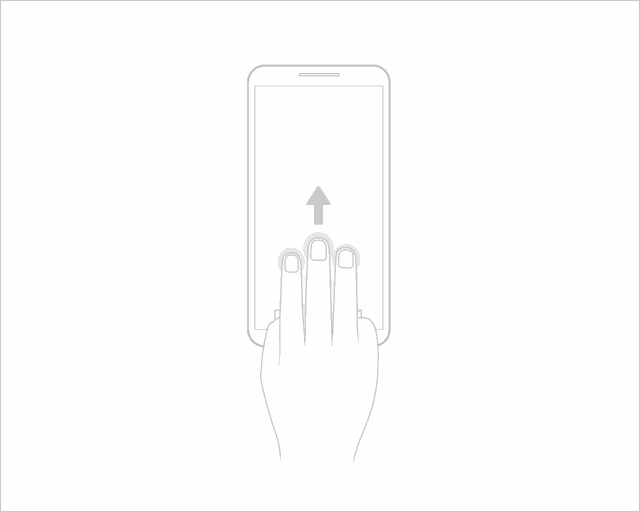支持分屏的应用下,三指上滑即可开启