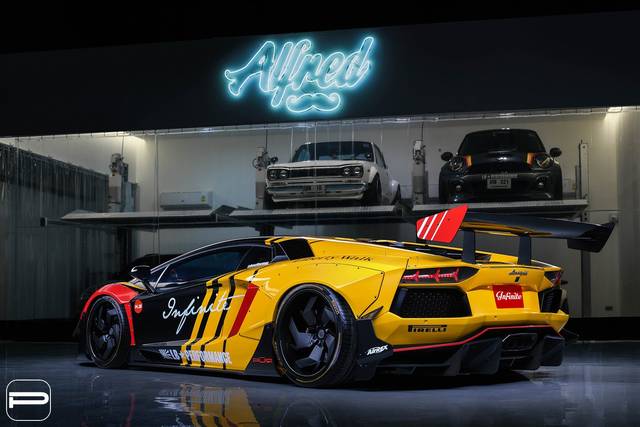 兰博基尼aventador liberty walk车身套件改装