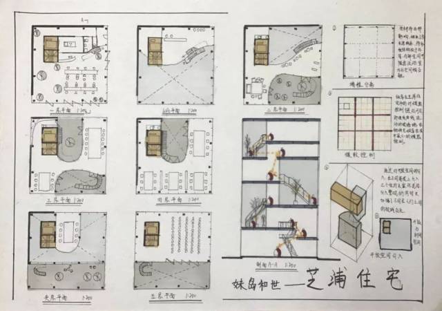 抄绘进行时02——妹岛和世芝浦住宅