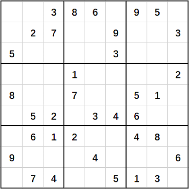 数独：一道专家级别的高阶数独题，骨灰级数独爱好者请进