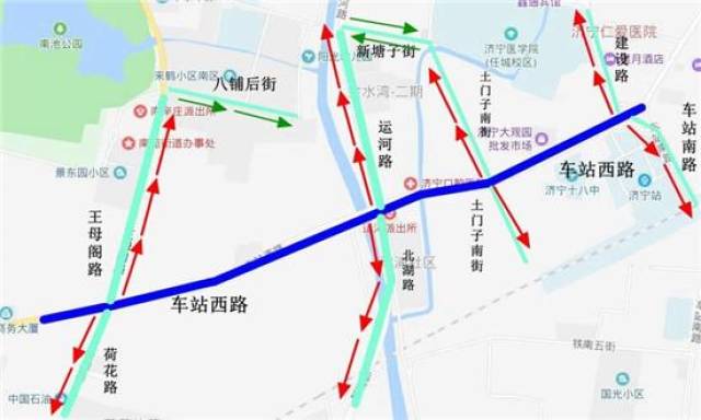 济宁市中心城区四条综合管廊ppp项目之一,其中,红星路西延道路升级