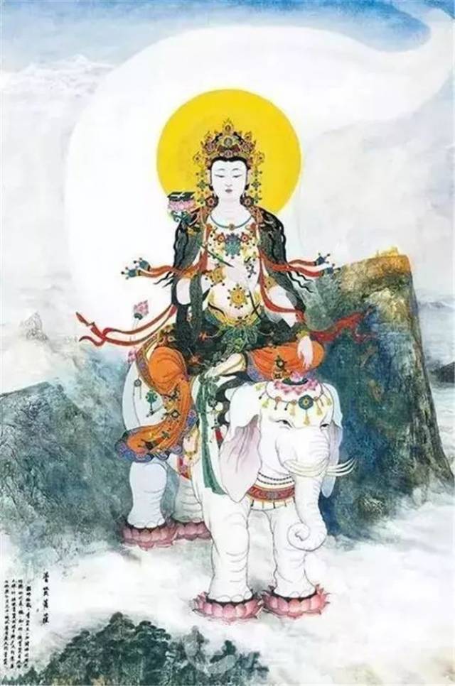 普贤菩萨的光明——普贤菩萨的坐骑六牙白象和金刚萨埵