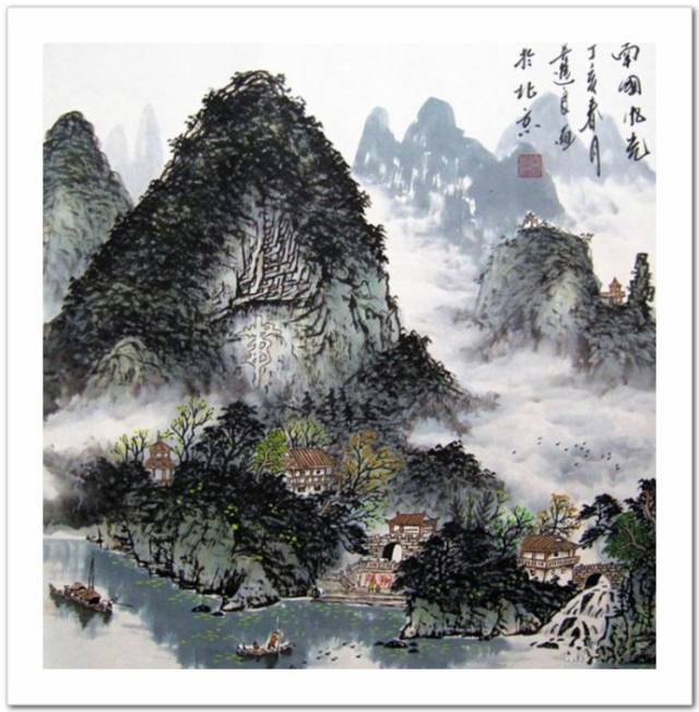 恢弘壮美 -- 中国画家吴进良彩墨山水画作品赏析