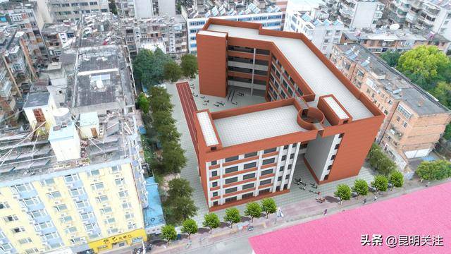 昆明市五华区莲华小学,拆除现学校内西南侧1400平米教学楼,原址重建.