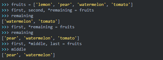 python 中星号的本质及其使用方式