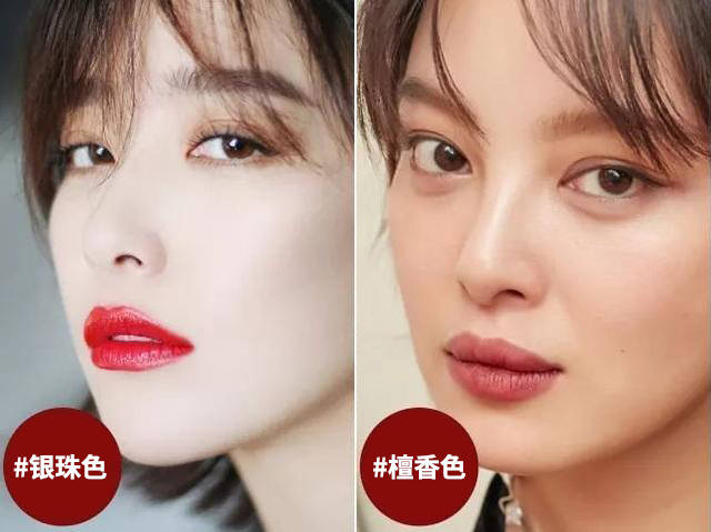 tips:满唇妆需要尽可能饱满,所以嘴唇比较薄的人,唇线需要稍微涂出去