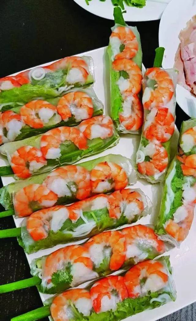 美食 越南菜中的虾