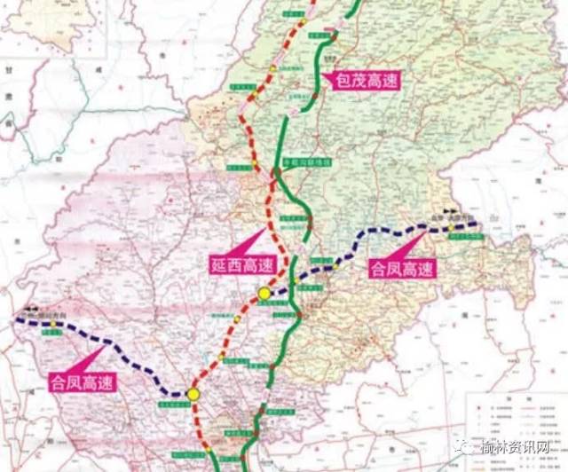 第一段合阳至铜川:第二段铜川至旬邑(已通车) :第三段旬邑至凤翔,陕