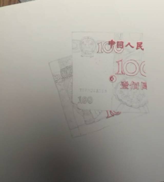 10块钱一盒的蜡笔,画出100块钱的人民币,这是人肉印钞机?