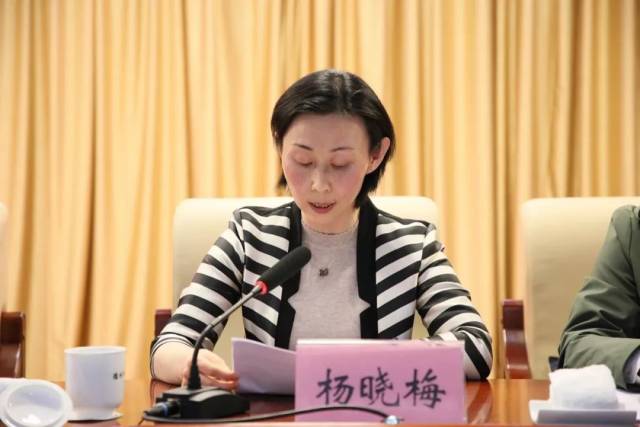 市工商联党组成员,副主席杨晓梅传达省工商联十三届三次执委会议精神