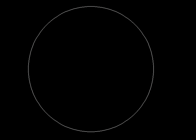 3,开始画中间的两个圆,画两条直线的原因是为了可以捕捉中点作为小圆