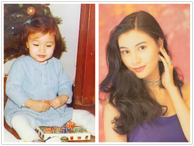 李嘉欣也是,几乎是从小就能看出将来长大一定是个大美人!