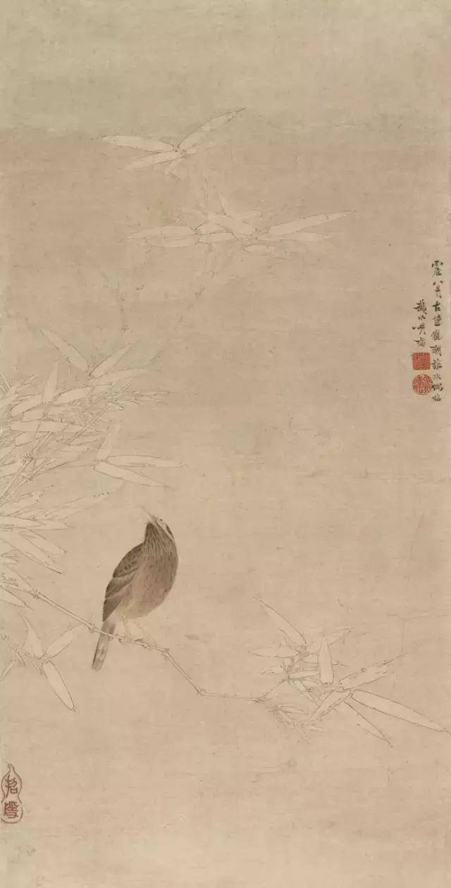 清代浙江平湖胡湄工笔花鸟画18幅