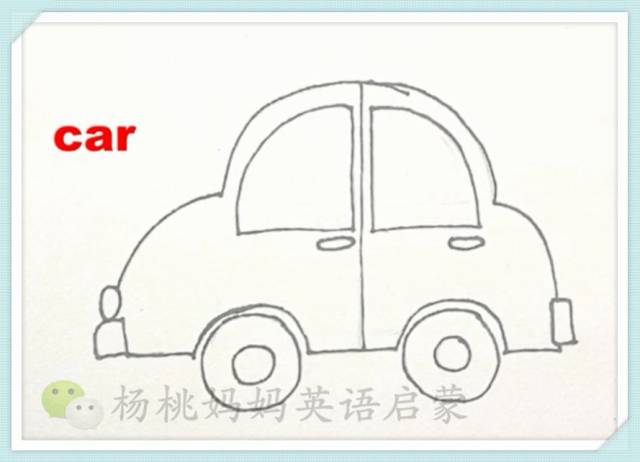 英语萌萌画 | car 小汽车