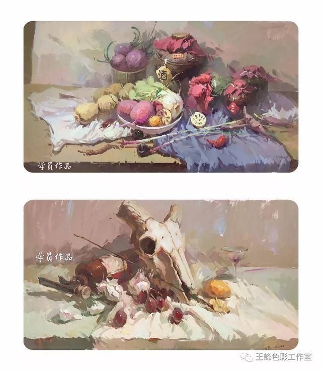 文萃画材赞助2019年第二届王峰色彩研修班优秀作品欣赏