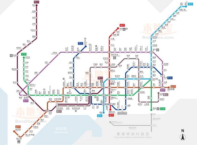 据2017年9月深圳地铁官网显示,到2020年,深圳地铁将形成 16条运营线路