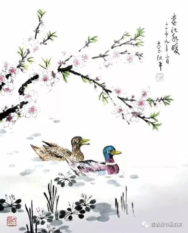 最富诗意的国画,春江水暖鸭先知!