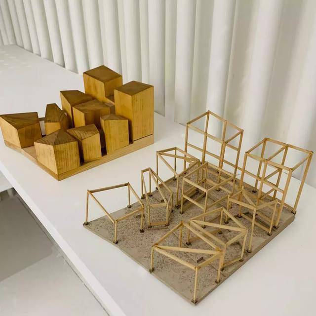 高黎贡手工造纸博物馆体块模型,结构体系模型/华黎