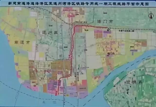 通海港区至通州湾铁路专用线上月底,海门成立南通港通海港区至通州湾