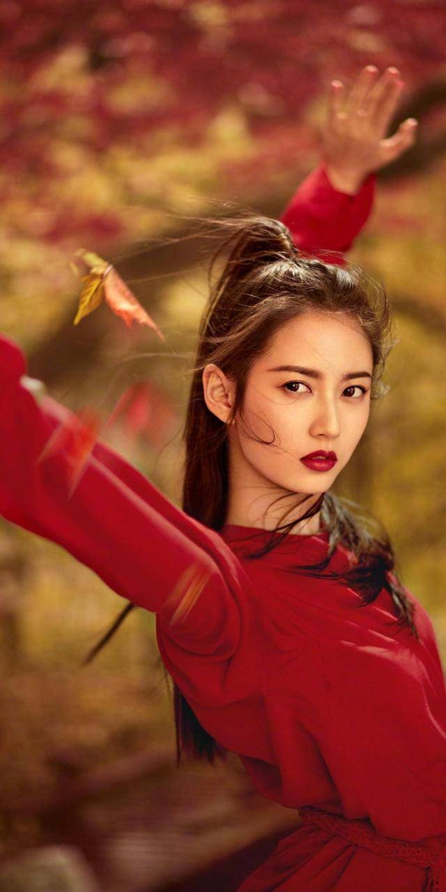 陈钰琪红衣古风唯美高清手机壁纸