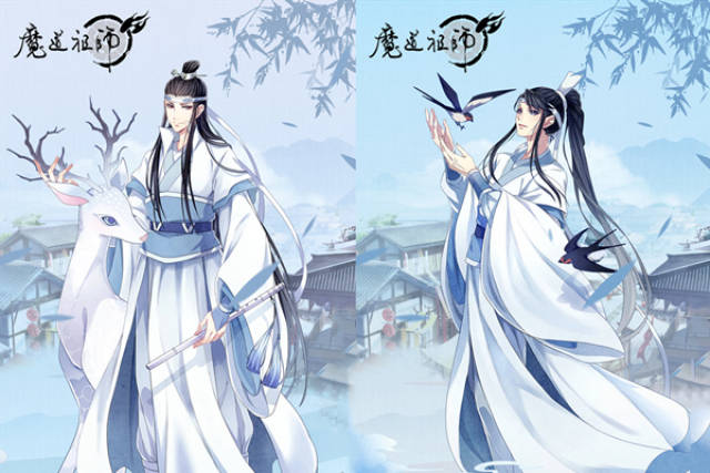 魔道祖师q版蓝思追和蓝曦臣动物人设图发布,道友:换个画手吧!