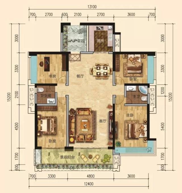 品格当先 4月6日,嘉润新城应市加推(建面约)170㎡纯南向园心户型 大