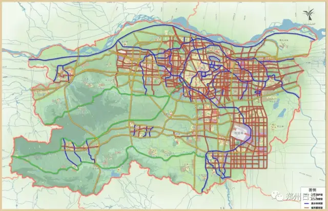 2035年郑州总体规划图