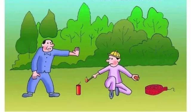不准在林区内乱扔烟蒂,火柴梗