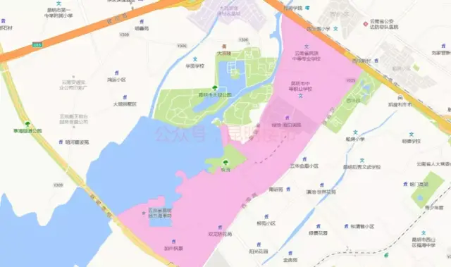 2019昆明小学重点划片v小学小学(地图版)的卡范围图片