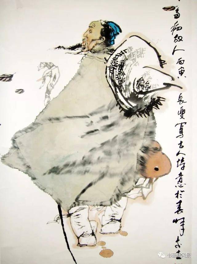 袁武的这组水墨人物画,真有嚼头,值得玩味!