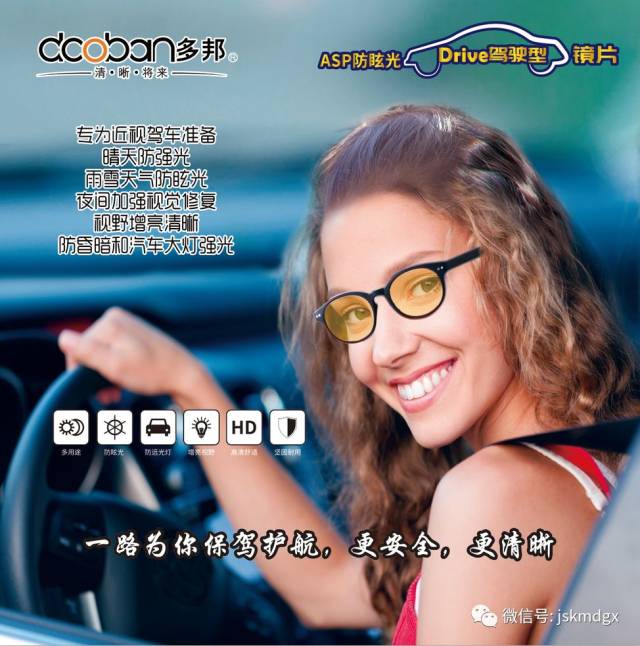 【新品推荐】多邦防眩光drive驾驶型镜片——优化视觉,清晰路况,一路