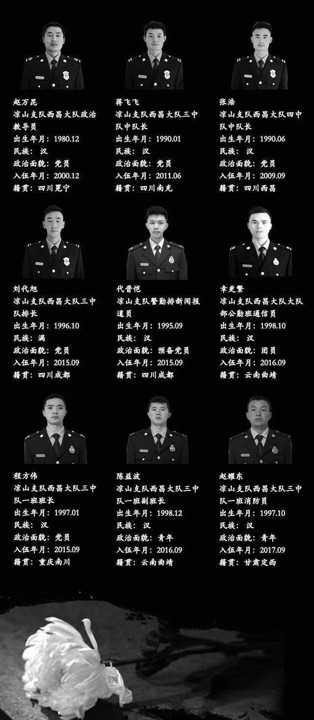 逆火英雄,浩气长存!向凉山火灾30名消防烈士致敬