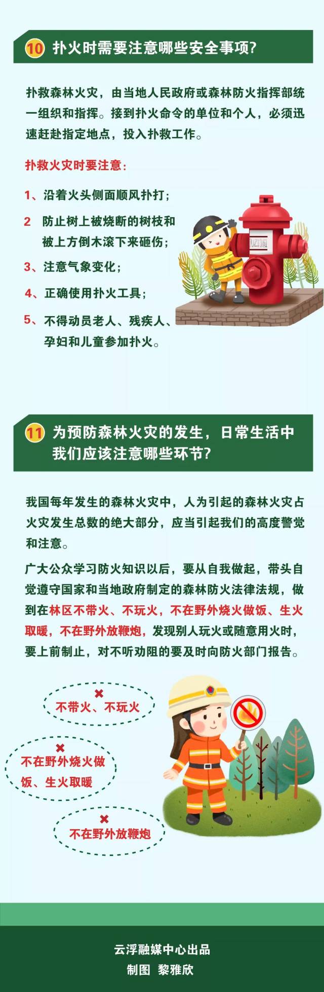 森林防火小知识!一图帮你get到!