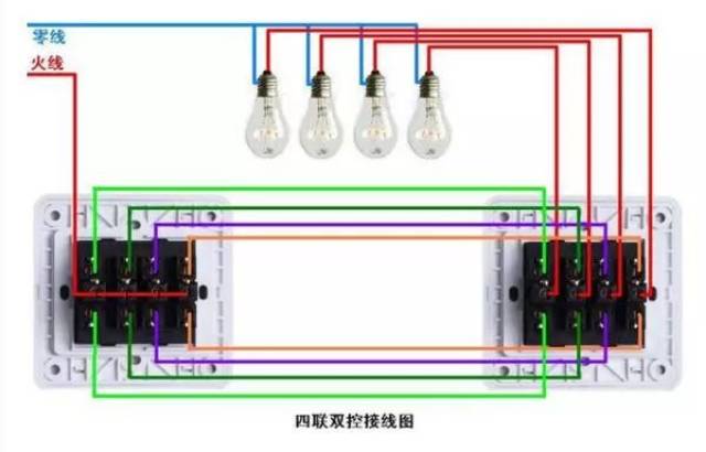 最全开关接线图:单控,双控,三控,四控.