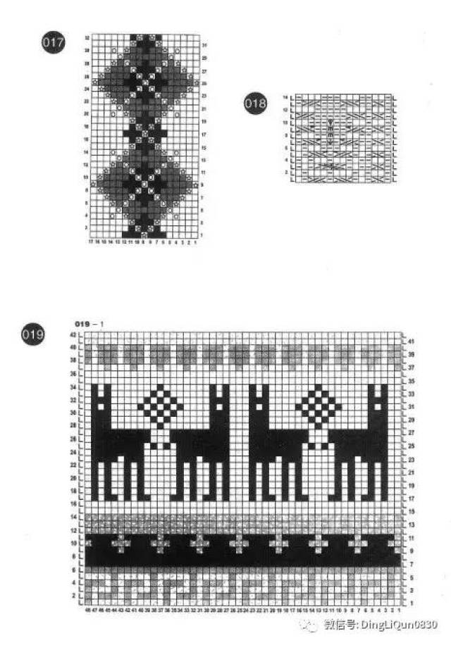 「编织作品」经典儿童毛衣花样,配色和针法图