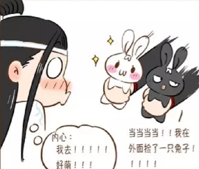 《魔道祖师》魏无羡送蓝忘机小兔子,一不小心变成了