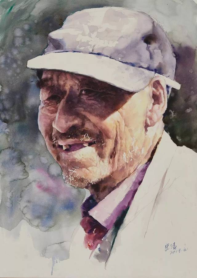 《陕北农民》110x78cm