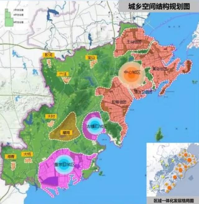 一张图看懂:青岛西海岸新区2018-2035年总体规划!