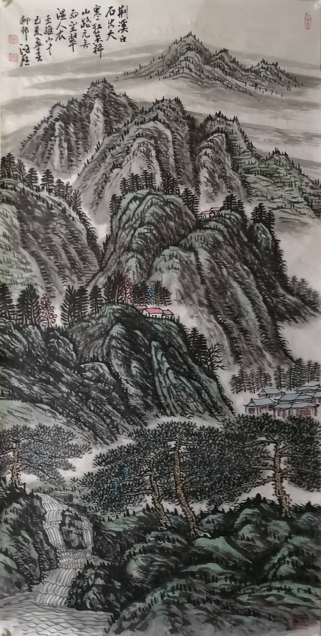 中国画名家—画家王鸿雁山水作品欣赏