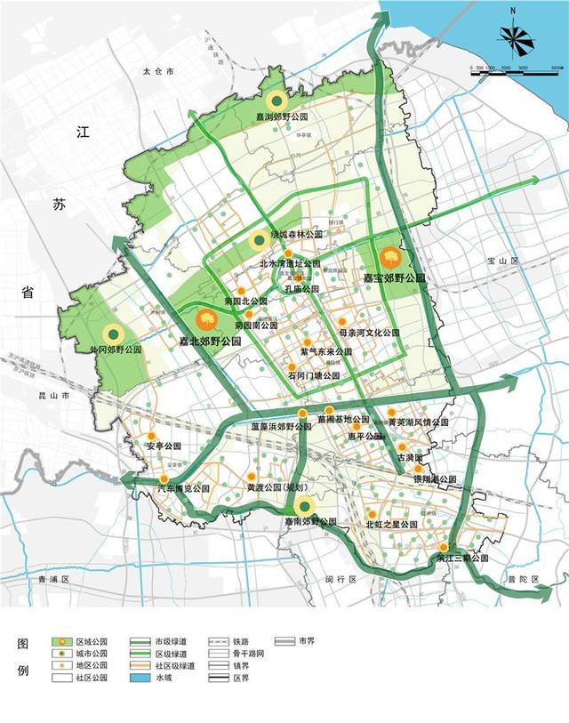 上海嘉定区总体规划暨土地利用总体规划批后公布附完整版