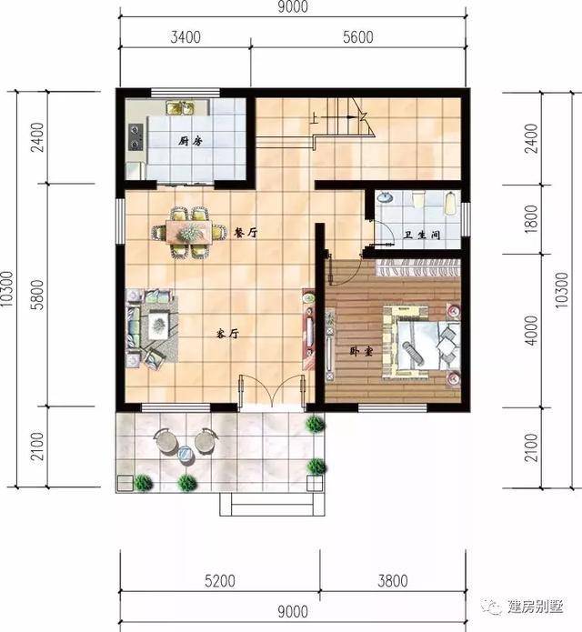 宽9米多的三层农村自建房,第一栋建在海南,第二栋26万